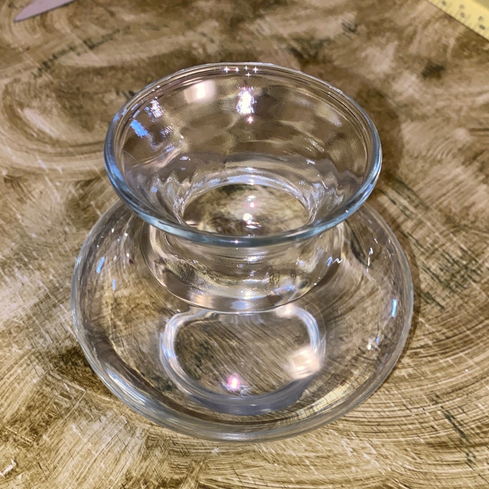 Small Glass Vase or Candle Holder Vintage